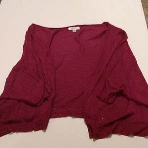 Burgundy cardigan, dressbarn, 2x